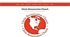 Desktop Screenshot of christresurrectionchurch.org