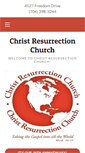Mobile Screenshot of christresurrectionchurch.org