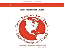 Tablet Screenshot of christresurrectionchurch.org